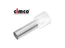 Ізольований кабельний кінцевик CIMCO 0,5мм2 / 8мм білий 100шт (арт. 180998)