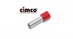 Ізольований кабельний кінцевик CIMCO 1,0мм2 / 8мм червоний 100шт (арт. 182326)