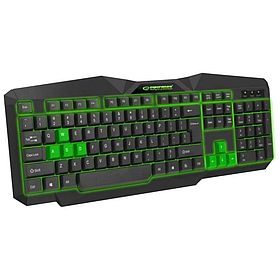 Клавіатура Esperanza Keyboard EGK201 GReen USB LED (M)