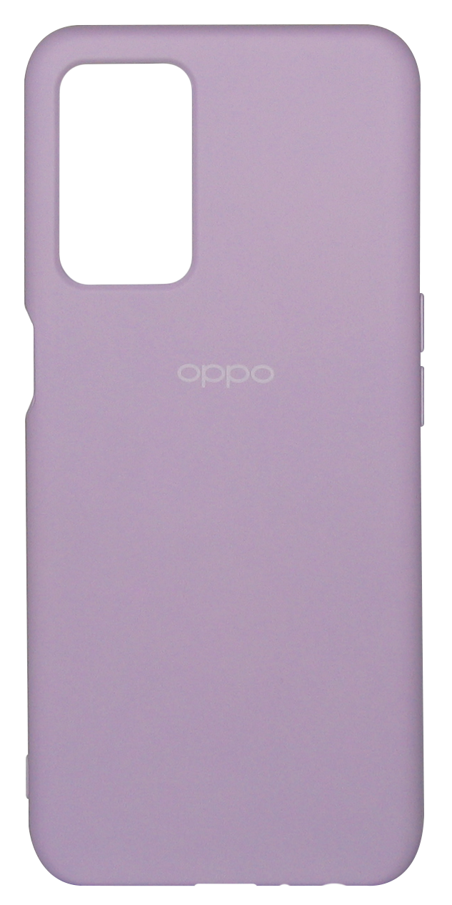 Силікон OPPO A16/A55 Silicone Case Світло-фіолетовий