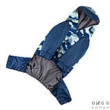 Дощовик для собак DB камуфляж синій M-63, фото 4