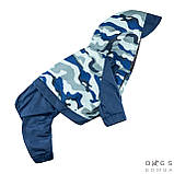 Дощовик для собак DB камуфляж синій M-63, фото 2