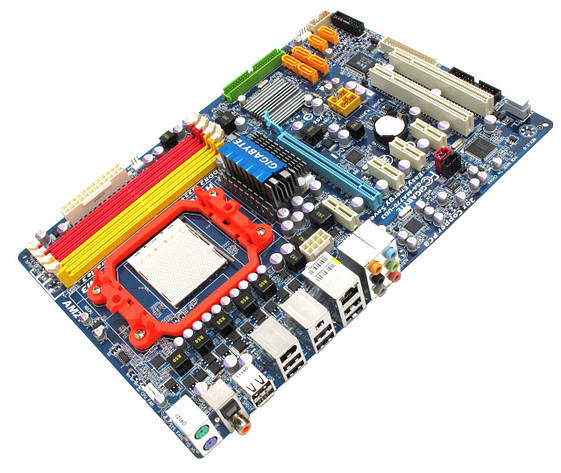 Материнська плата GIGABYTE GA-MA78G-DS3H Socket AM2+ (б/у) +планка, фото 1