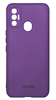 Силікон Tecno Spark 7 Silicone Case Фіолетовий