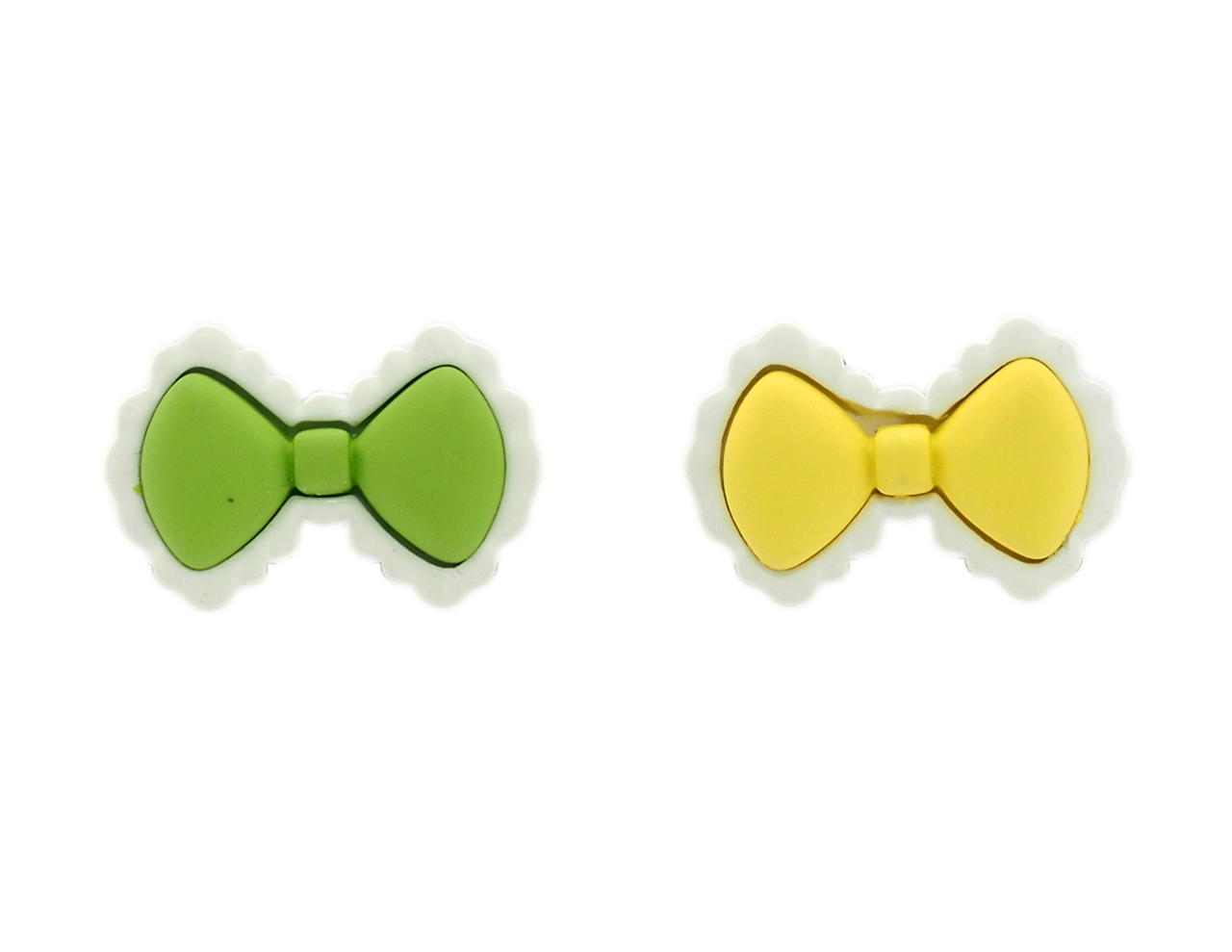 Сережки дитячі Xuping QQMM Родій пусети "Бантики з покриттям Soft-touch", фото 1