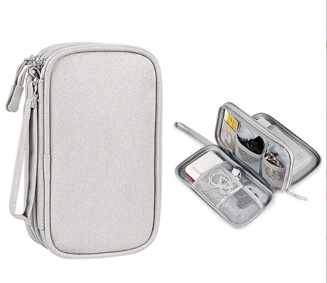 УЦІНКА! Органайзер для проводів на 2 відділення "STANDART PLUS". Розмір 21x12,5x6 см. Сірий