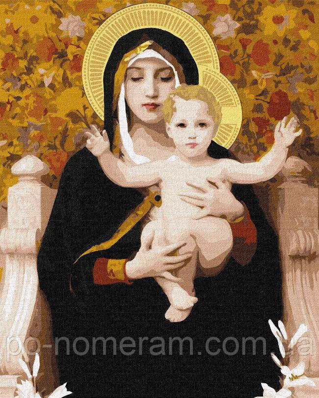 Акційна Розмальовки за номерами Ідейка Мадонна з ліліями (KHO4905) 40 х 50 см, фото 1