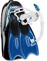 Набір Cressi Palau Marea (маска Marea+трубка Gamma+ласти Palau) синій Синій XXS/XS