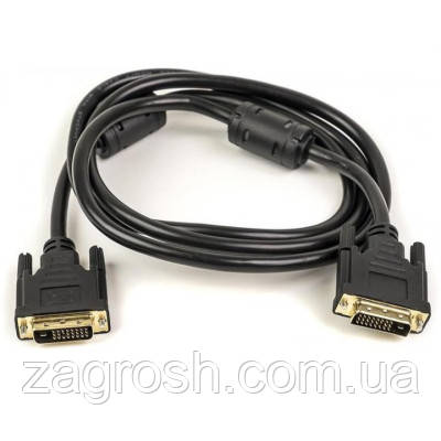 Promo Ціна! Кабель мультимедійний DVI M to DVI M 1.5m 24+1pin ferrite PowerPlant (CA910854) - тільки на ZaGrosh.com.ua, фото 1