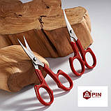 Ножиці маленькі фігурні PIN для рукоділля та аплікації крою та шиття портновські професійні швейні, фото 9