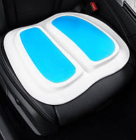 Гелева подушка для сидіння з ефектом пам'яті для водіїв Компактна 44х42х2,5 см Ортек
