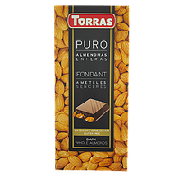 Шоколад чорний з мигдалем Торрас Torras dark almendras 200g 18шт/ящ (Код: 00-00004916)