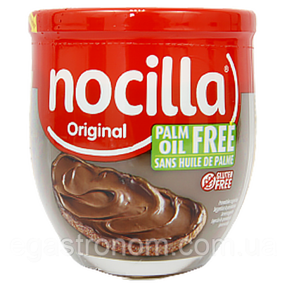 Шоколадна паста оригінальна без глютену (черв.) Носілла Nocilla original gluten free190g 12шт/ящ (Код: 00-00012320)