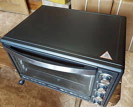 Духовка електрична Liberton LEO-651 Dark Red з грилем і конвекцією підсвічуванням 65 літрів, фото 3