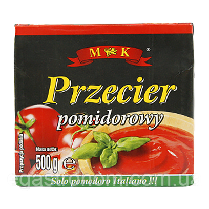 Томатне пюре MK przecier pomidorowy 500g 12шт/ящ (Код: 00-00005691)