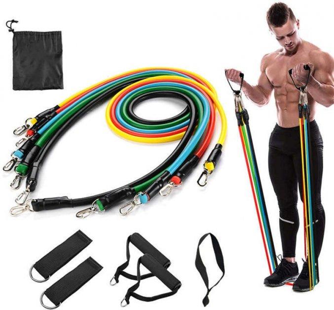 Набір трубчастих еспандерів для фітнесу та вправ 5 шт.! Найкращий подарунок, фото 1