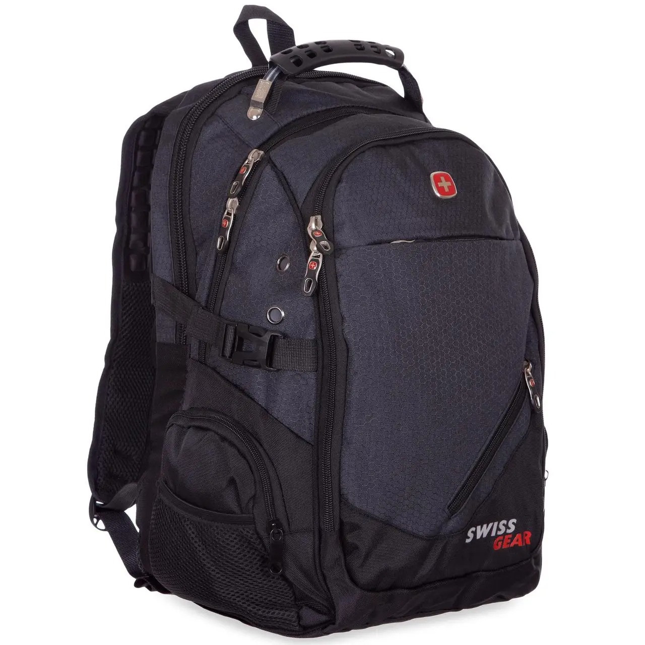 Рюкзак туристический Backpack "1885" на 35л Черный спортивный городской рюкзак с водонепроницаемым чехлом (TS) - фото 2 - id-p1658213973