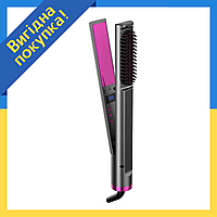 Фен - щетка Hair Straightener 3 в 1 для укладки волос | Щипцы для выравнивания 3 в 1 | Стайлер для сушки
