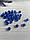 Бусини " Куб кришталевий" 10 мм, сині 500 грамів, фото 6