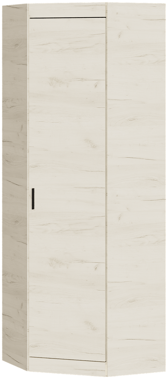 Кутова шафа зі штангою Дуб крафт білий (70 см x 70 см x 205 см) | Еверест Соната-700, фото 1