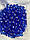 Бусини круглі " Кришталеві" 10 мм, сині 500 грамів, фото 4