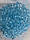 Бусини круглі " Кришталеві" 10 мм, блакитні 500 грамів, фото 2