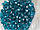 Бусини круглі " Кришталеві" 10 мм, аквамарин 500 грамів, фото 4
