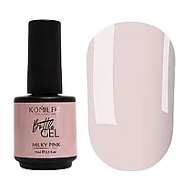 Komilfo Bottle Gel Milky Pink, 15 мл, з пензликом