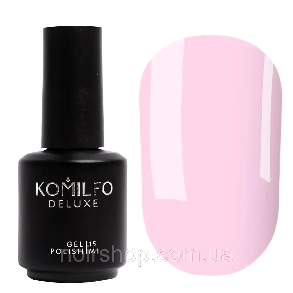 Гель-лак Komilfo French Collection №F001 (блідий лілово-рожевий, емаль, для френча), 15 мл