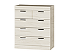 Комод для речей на 5 ящиків Еверест Соната-3 дуб крафт білий, фото 4