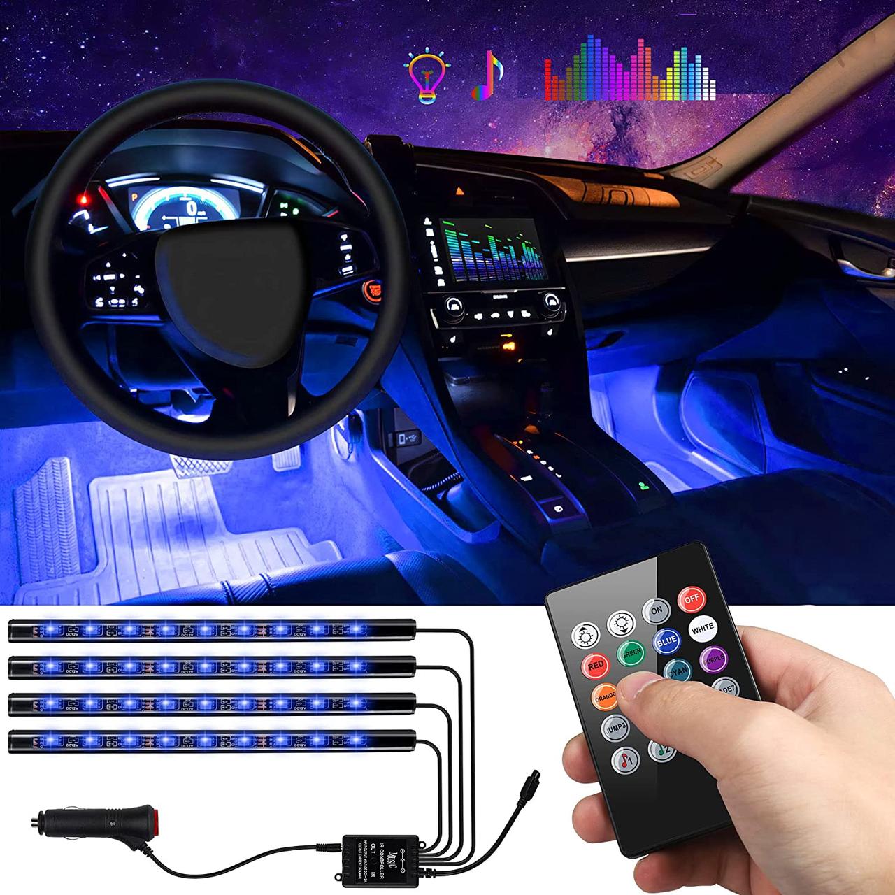 Підсвітка салону авто з датчиком звуку UKC Automobile Atmosphere Lamp, фото 1