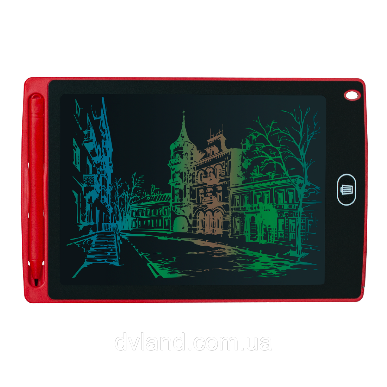 LCD-планшет для малювання DEX DWT8516 Red 8.5" кольоровий