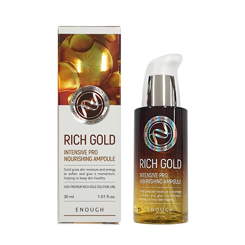 Enough Premium Rich Gold Intensive Pro Nourishing Ampoule Сиворотка з золотом, 30 мл