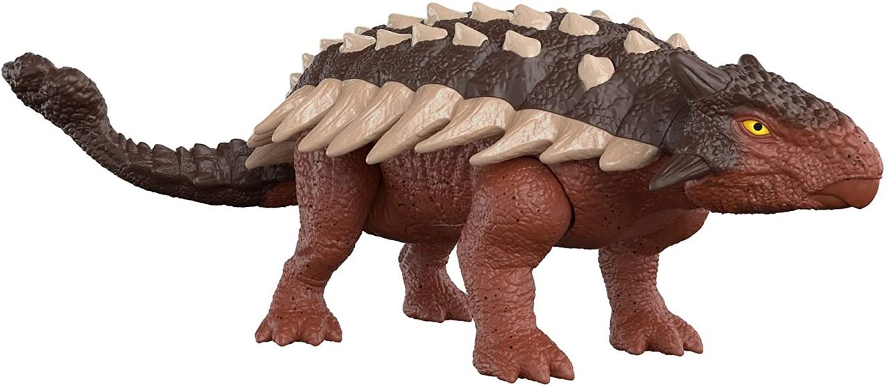 Фігурка динозавра Анкілозавр зі звуком Jurassic World Dominion Roar Strikers Ankylosaurus Юрський світ Mattel, фото 1