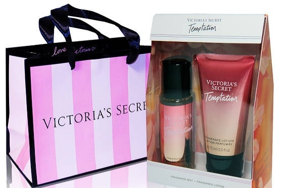 Подарунковий парфумований набір Victoria`s Secret Temptation лосьон та спрей для тіла