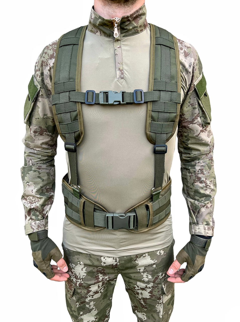 РПС олива військова розгрузка з Кордури тактичний пояс MOLLE CORDURA