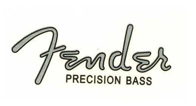 Деколь для бас-гітари Fender Precision Bass-наклейка логотип