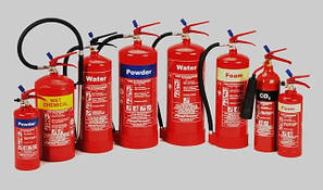 Вогнегасники та кріплення