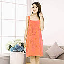 Жіночий мякий банний рушник-халат на кнопках для бані та сауни в кольорах "Зайка", фото 7