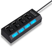 USB HUB Хаб (4USB) hi-speed з перемикачем