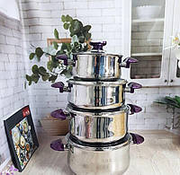 Набор посуды O.M.S. Collection 1036-Purple 8 предмета (85624)