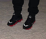 Чоловічі кросівки Nike Shox TL Black Red, чорні кросівки найк шокс тл, фото 8