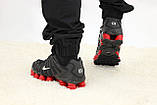 Чоловічі кросівки Nike Shox TL Black Red, чорні кросівки найк шокс тл, фото 7