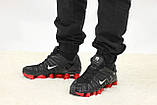Чоловічі кросівки Nike Shox TL Black Red, чорні кросівки найк шокс тл, фото 4