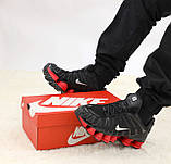 Чоловічі кросівки Nike Shox TL Black Red, чорні кросівки найк шокс тл, фото 3