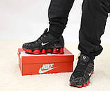 Чоловічі кросівки Nike Shox TL Black Red, чорні кросівки найк шокс тл, фото 6