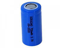 Аккумулятор 16340/CR123 литий-ионный (Li-Ion) Batimex L16340-700, 700mAh, 1.4A, 4.2/3.7/2.75V, Flat Top, Blue