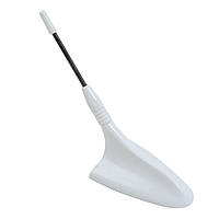 Автомобільна антена плавник белая с черным .наконечником 10см. AN4052