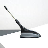 Автомобільна антена плавник черный с хром.наконечником 10см. AN4052