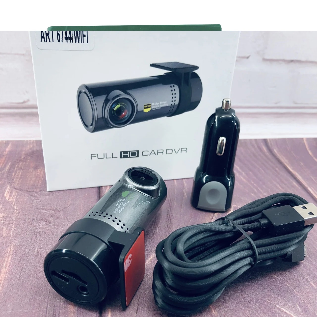 Відеорегістратор DVR 360 WI-FI Угол 170 кам.1280x720 (выход AV,TF,Micro USB)6744, фото 1